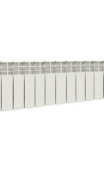 Радиатор алюм. НРЗ ЛЮКС 200/100/10 секций (пр-но в России) Теплоотдача 1100 Вт